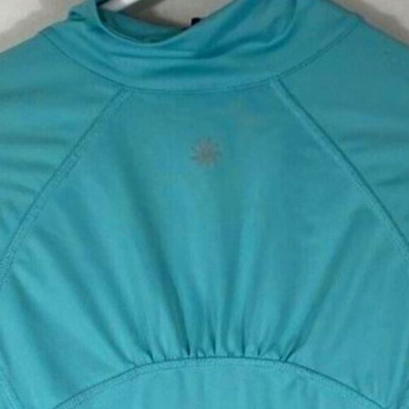 Athleta Quarter Zip Top Teal Size XSMALL - Picture 6 of 10